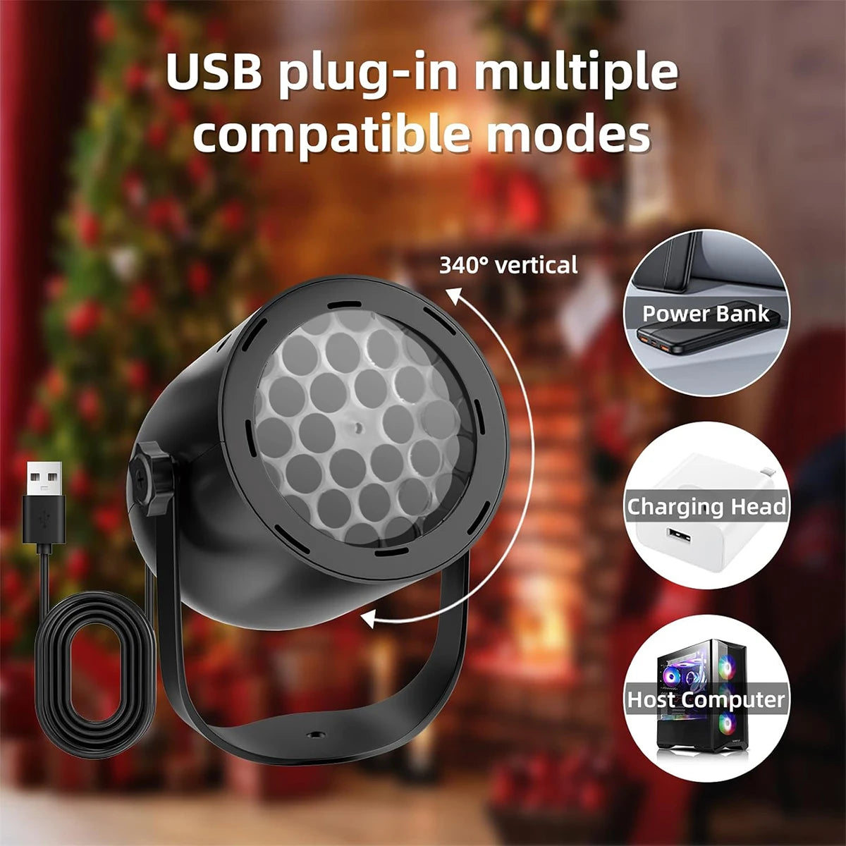Projecteur de lumières de flocon de neige LED de noël pour jardin intérieur/extérieur Patio cour maison mur projecteur de vacances pour noël nouvel an