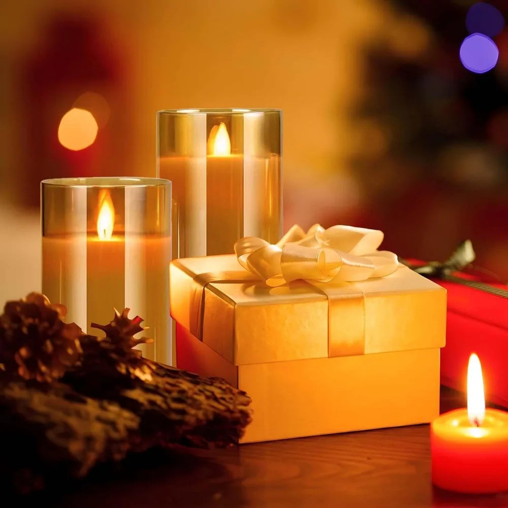 Lumina – Set 3 Bougies LED Sans Flamme | Flameless Candles