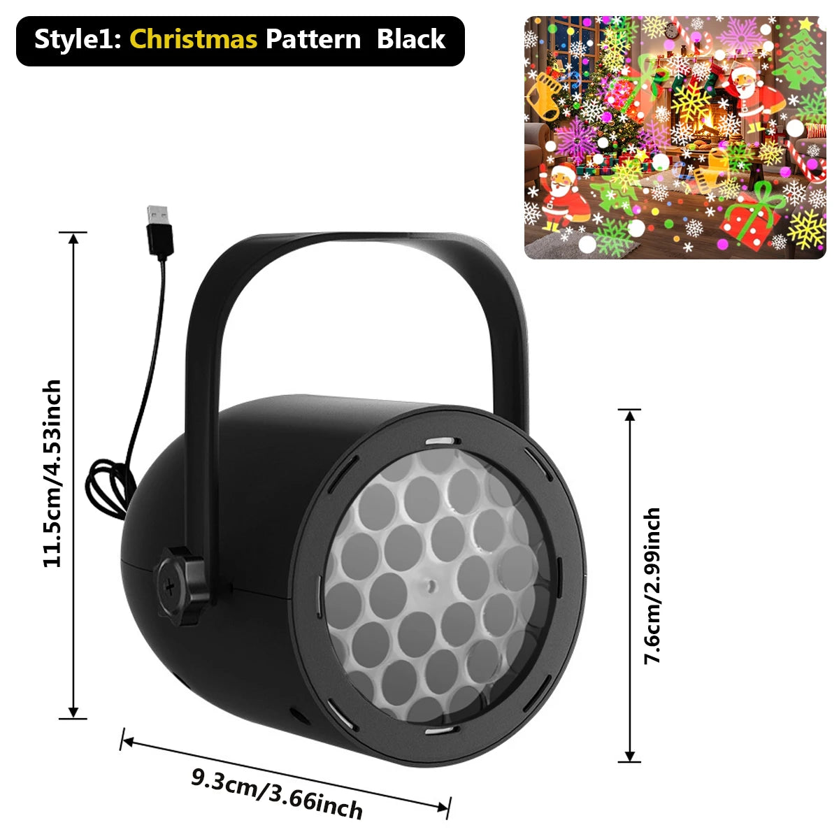 Projecteur de lumières de flocon de neige LED de noël pour jardin intérieur/extérieur Patio cour maison mur projecteur de vacances pour noël nouvel an