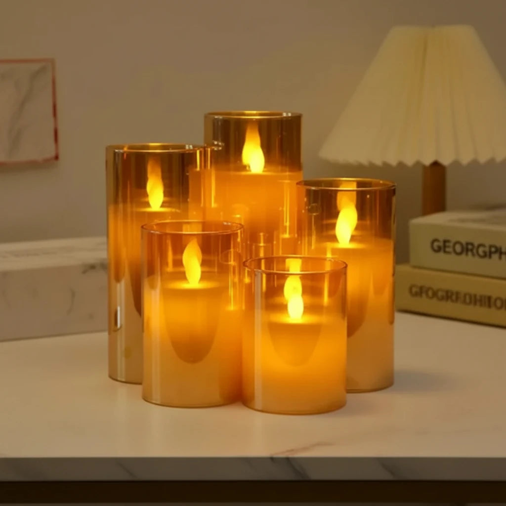 Lumina – Set 3 Bougies LED Sans Flamme | Flameless Candles