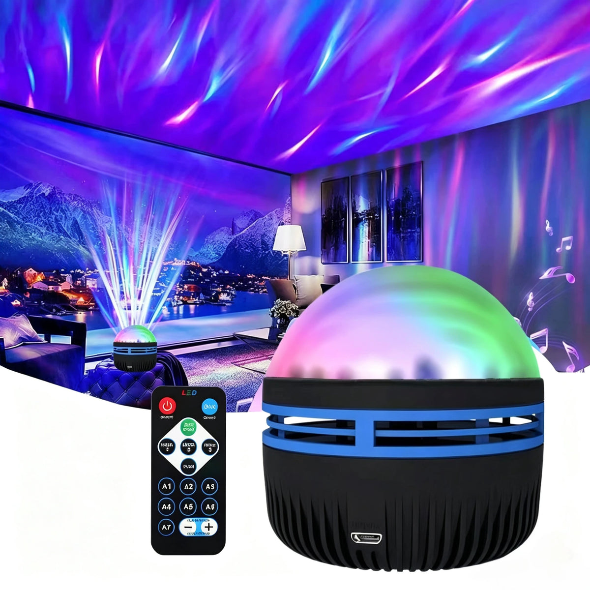 Aurora – Projecteur Lumière Boréale | Aurora LED Projector