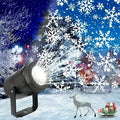 Lumière de Projection de flocon de neige LED, flocon de neige rotatif alimenté par USB pour noël, Halloween, simulation de neige d'hiver, fête de Passion, 1 pièce