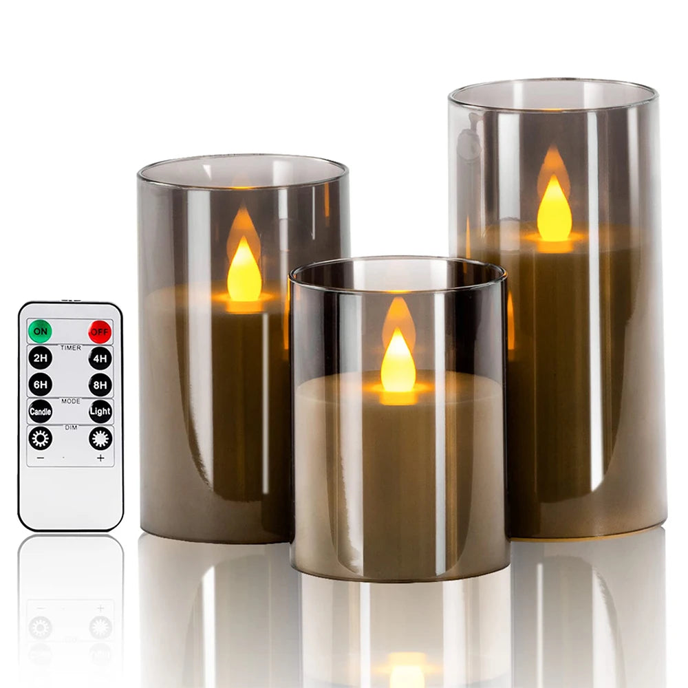 Lumina – Set 3 Bougies LED Sans Flamme | Flameless Candles
