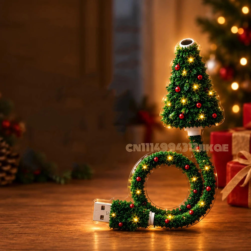 Projecteur de lumière de Noël, veilleuse de Noël alimentée par USB avec plus de 6 motifs festifs, lampe d'arbre flexible pour chambre à coucher, plafond
