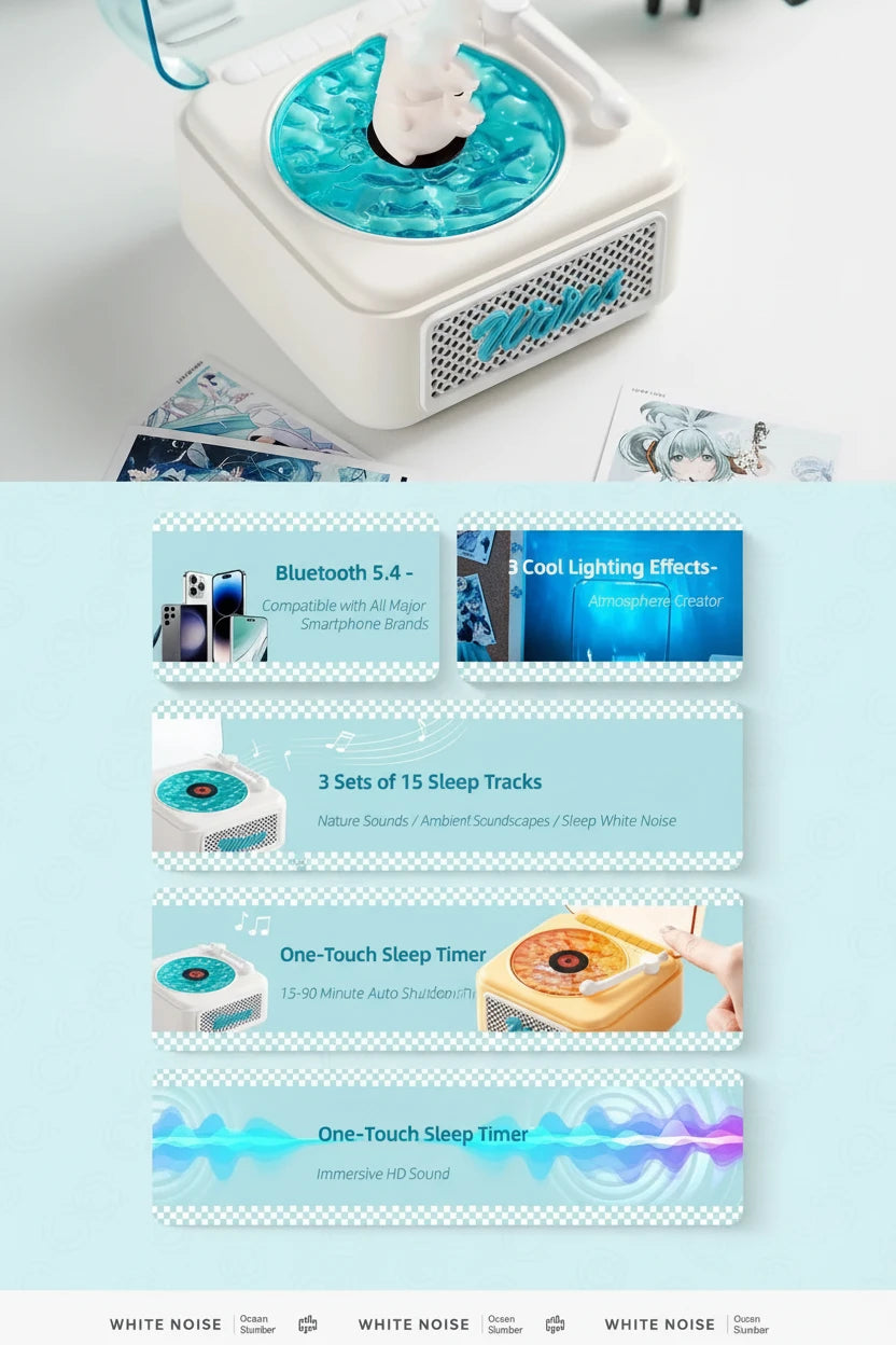 Serenity – Enceinte Bruit Blanc & Lumière | White Noise Sleep Speaker