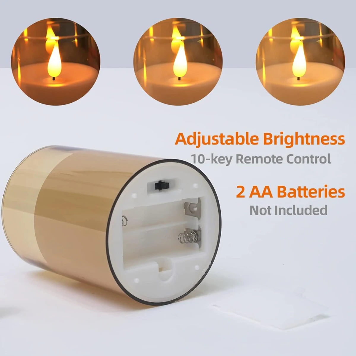 Lumina – Set 3 Bougies LED Sans Flamme | Flameless Candles