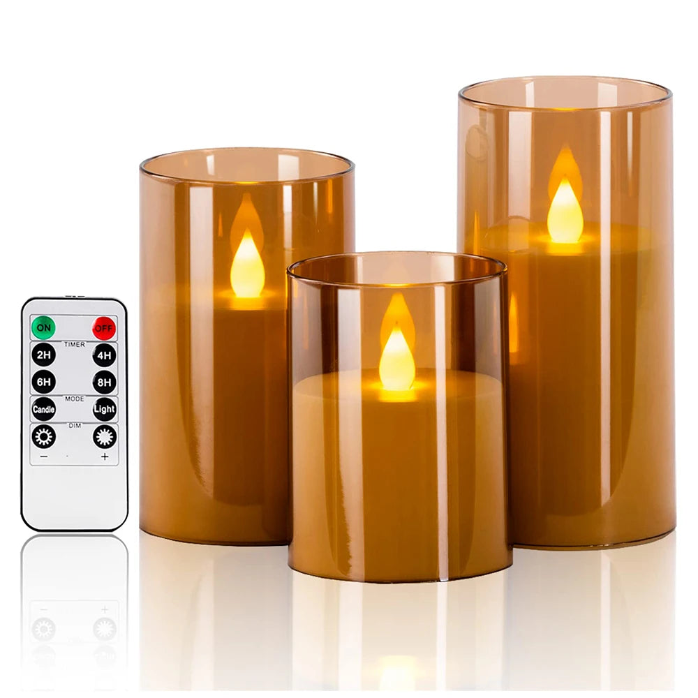 Lumina – Set 3 Bougies LED Sans Flamme | Flameless Candles