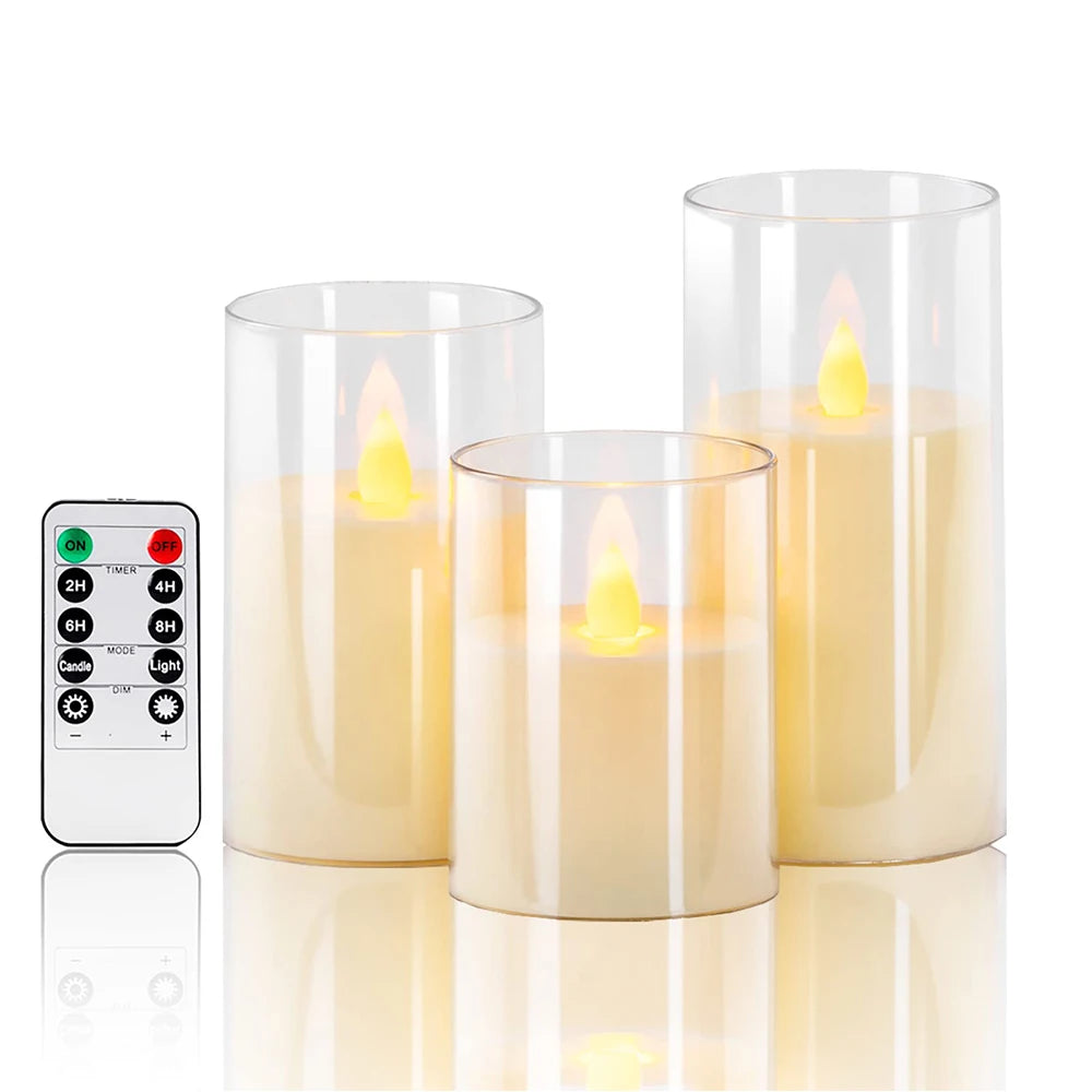 Lumina – Set 3 Bougies LED Sans Flamme | Flameless Candles