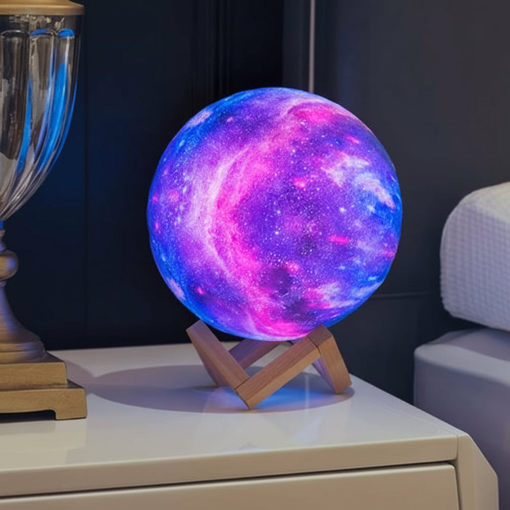3D Printing Moon Lamp Galaxy Moon Light with Remote Control